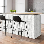 Arthome 23.6 x 200 inches White Gray, Peel and Stick Wallpaper, Wood Contact - Image 3