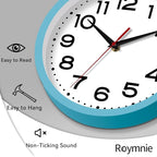 Roymnie Wall Clock Silent Non-Ticking Modern Clock Battery Operated 8 Inch - Image 4