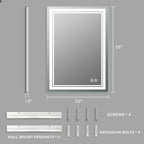 LED Bathroom Mirror 28x20 Inch - Image 8