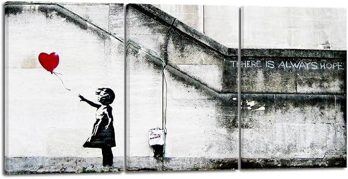 Wieco Art Banksy Grafitti Girl by WiecoArt