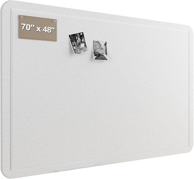 Large Felt Bulletin Board for Wall, Soft Felt Cork Board for Office, Home by CreateYourIdealSpace