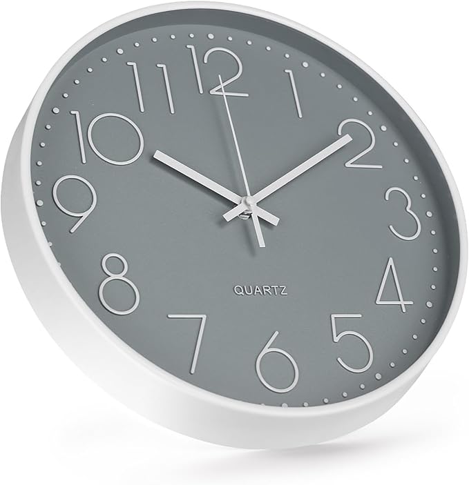Wall Clock Non-Ticking Silent Modern Simple Style Round Decor Clock - Image 2