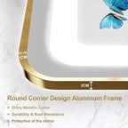 24x36 Inch Gold Framed LED Bathroom Mirror, Smart Bathroom Mirror - Image 6