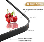 20x30 Inch Black Wall Mirror for Bathroom, Brushed Metal Framed Mirror - Image 4