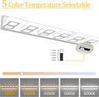 Ralbay Modern Chrome Bathroom Vanity Lights 5 Color Temperature Dimmable - Image 2