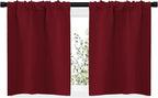 NICETOWN 20 inch Curtains for Small Windows, Thermal Insulated Privacy Short - Image 2