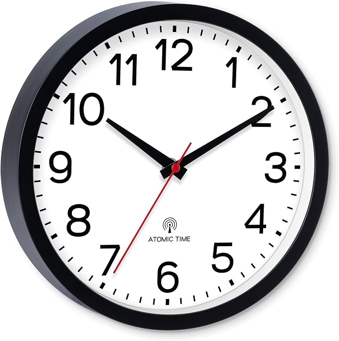 AKCISOT Atomic Black Wall Clock Analog Clocks - Image 2