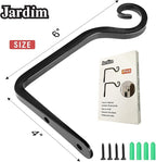 Jardim 2 Pack 6 Inch Premium Decorative Metal Iron Wall Hook, Indoor Outdoor - Image 2