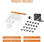 Tecmojo 6U Wall Mount Server Cabinet IT Network Rack Enclosure Lockable Door - Image 6