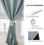 AJAZZ self Adhesive Portable 100% Blackout Curtains Simple and Easy to - Image 2