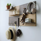 Wooden Pegboard Modular Display Organization Storage Wall Hooks Shelf - Image 5
