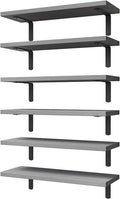WOPITUES Wood Floating Shelves Set of 6, Shelves by WOPITUESOfficial