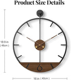 16 Inch Wall Clock, Modern Decorative Clock - Image 7