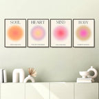 NCYEL 4 colorful abstract halo posters angel number positive energy - Image 2