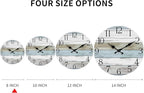 Wall Clock, Silent Non Ticking Wall Clocks Battery Operated, Rustic Wooden - Image 4