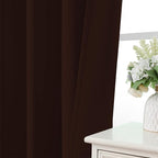 CUCRAF Chocolate Blackout Curtains Customize, Rod Pocket Room Darkening Curtain - Image 6