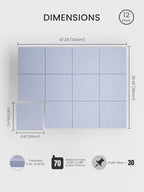 Bumusty Large Cork Board 48" x 36" Alternative - Image 2