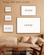 InSimSea Framed Canvas Wall Art, Landscape Wall Art, Study of Clouds Painting - Image 6