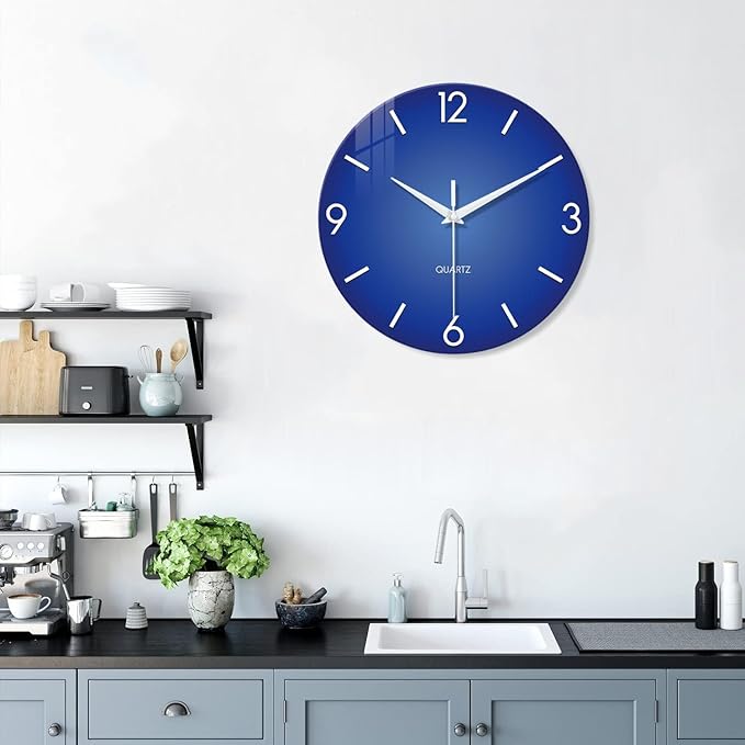 XFM Modern Wall Clock 16 Inch Silent Non-Ticking Wall Clocks Battery Operated - Image 6