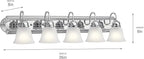 Kichler 5-Light Bathroom Vanity Light Fixture - Image 2