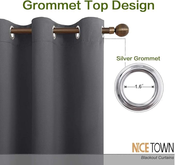 NICETOWN Floor to Ceiling Curtains, Room Divider Curtain Screen Partitions - Image 2