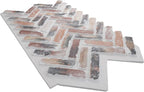 EverStone Herringbone Faux Brick Panel, 46 1/2"W x 25 1/4"H x 1"D, Farmhouse - Image 6