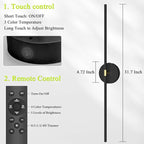 Battery Operated Wall Sconce Set of 2: 10000mAh Wireless Sconces Rechargeable - Image 9