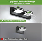 360° Rotate LED Bathroom Vanity Light Fixtures, 900LM Acrylic Matte Black - Image 5
