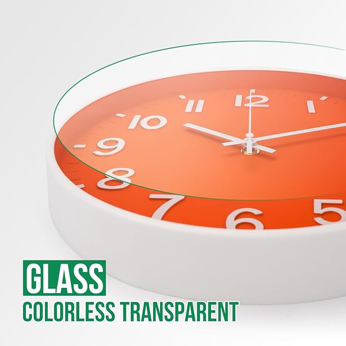 Wall Clock Modern Simple Quartz Decorative Clock Non-Ticking Silent Battery - Image 5