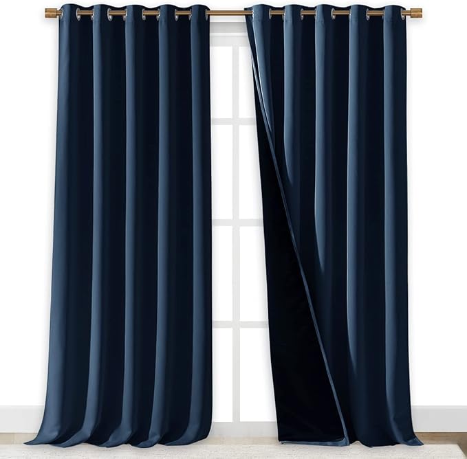 NICETOWN 100% Blackout Blinds, Laundry Room Decor Window Treatment Curtains - Image 2