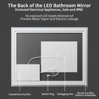 Koonmi 36"x40" LED Mirror for Bathroom, 90CRI Anti-Fog Vanity Mirror - Image 5