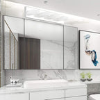 Ralbay Chrome Vanity Lights for Bathroom Adjustable Acrylic Chrome Modern LED - Image 3