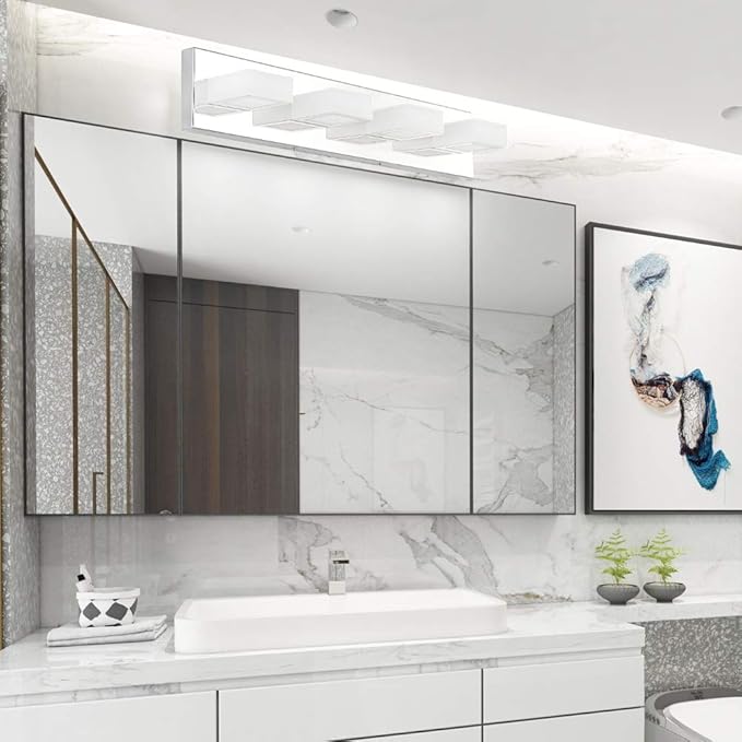 Ralbay LED Modern Vanity Light Bathroom Vanity Lights Over Mirror Acrylic - Image 5