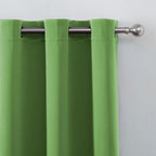 LEMOMO Blackout Curtains 52 x 90 Inch Long Light Green Curtains Set of 2 Panels - Image 6