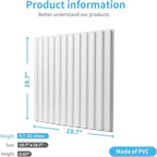 Art3d Slat Wall Panel, 3D Fluted Textured Panel 12-Tile 19.7 x 19.7in. - Image 3