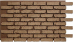 EverStone Aged Brick Faux Brick Panel, 46 7/8"W x 27"H x 1 1/4"D, Terracotta by EkenaMillwork