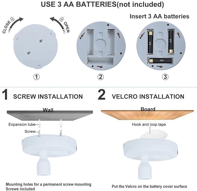 HAMVIDNE LED Spotlight, Battery Operated Picture Lights, Indoor Uplight - Image 6