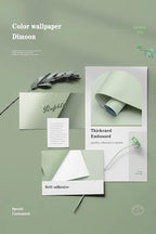Dimoon 78.7''x17.7'' Green Peel and Stick Wallpaper Contact Paper Modern Self - Image 4