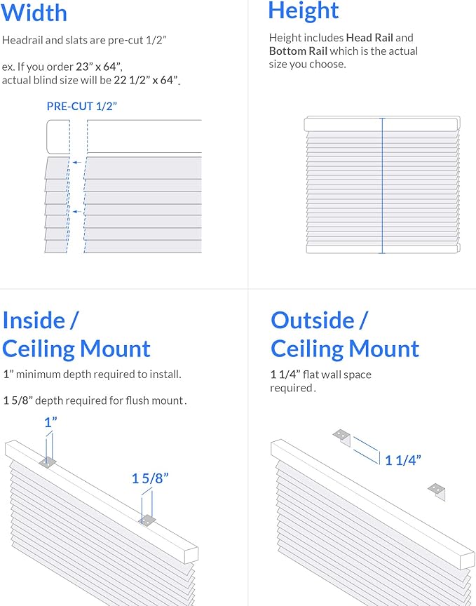 CHICOLOGY Mini Blinds for Indoor Windows – 24"W x 72"H, Cappuccino Horizontal - Image 7