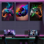 BGFCE Gaming Room Decor Wall Art, Video Theme Canvas Posters - Image 7