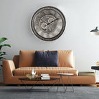 CLXEAST 24 Inch Large Moving Gear Wall Clock - Image 8