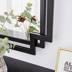 28" x 40" Black Wall Mirror for Decor, Large Bathroom Mirror - Image 3