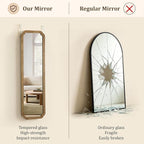 WallBeyond Full Length Door Mirror 14" x 48", Wood Frame Over-the-Door Mirror - Image 7