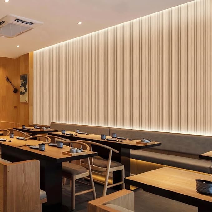 8-Pack 3D Slat Wall Panels — Soundproof Faux Wood Wall Panels - Image 5