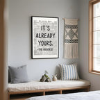 Framed Black And White Retro Newspaper Wall Art ItS Already Yours Universe - Image 7