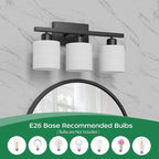 PARTPHONER Bathroom Light Fixtures, Bathroom Lighting Fixtures Over Mirror - Image 4