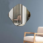 BOMINICA Irregular Wall Mirror Asymmetrical Mirror Frameless - Image 2