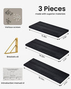 BAYKA Wall Shelves for Bedroom Decor, Floating Shelves for Living Room Kitchen - Image 8