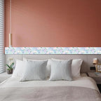 HOMETITUTE Wallpaper Border Peel and Stick Wall Border Pastel Floral Garden - Image 4