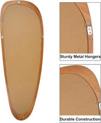 BOMINICA Full Length Irregular Wall Mirror, Large Decorative Floor Mirror - Image 4